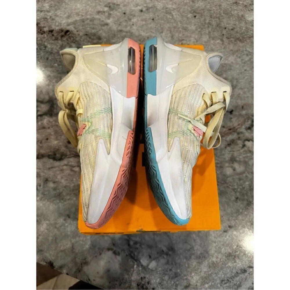 Lebron Witness VI 6 Coconut Milk/Polarized Blue Mens 9 Womens 11